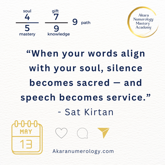 May 13th, 2025 — The Power of Words: Speak with Purpose, Ground in Truth