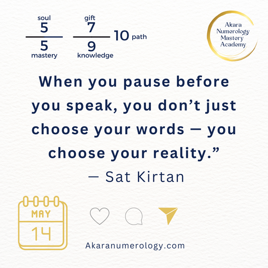 May 14th, 2025: Breathe, Speak, Align — Your Words Have Power