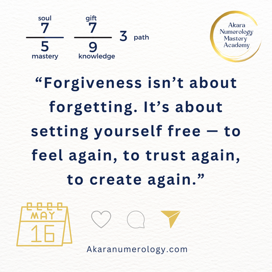 From Overthinking to Freedom: Forgiveness Is the Way — May 16, 2025