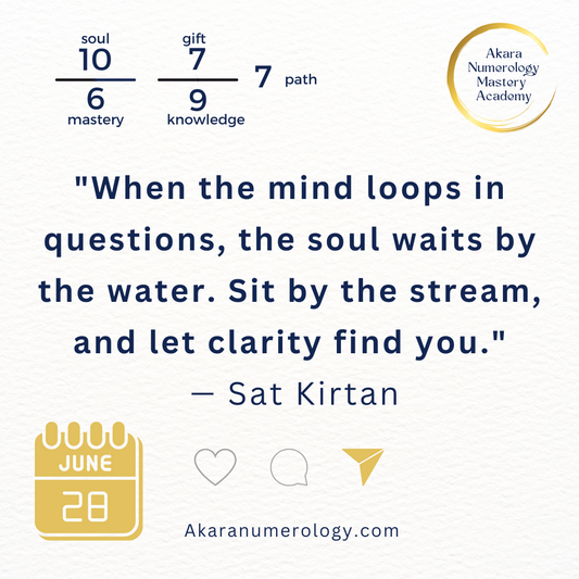 “June 28 Akara Numerology Forecast – Surrender into the Flow”