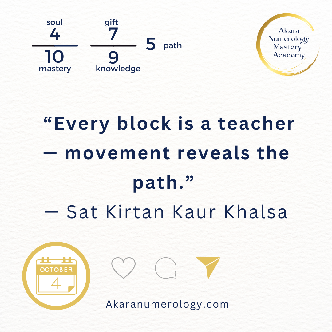 🌟 Daily Energy Forecast — October 4, 2025 Move Through Blocks - Step by Step