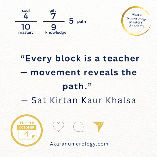 🌟 Daily Energy Forecast — October 4, 2025 Move Through Blocks - Step by Step