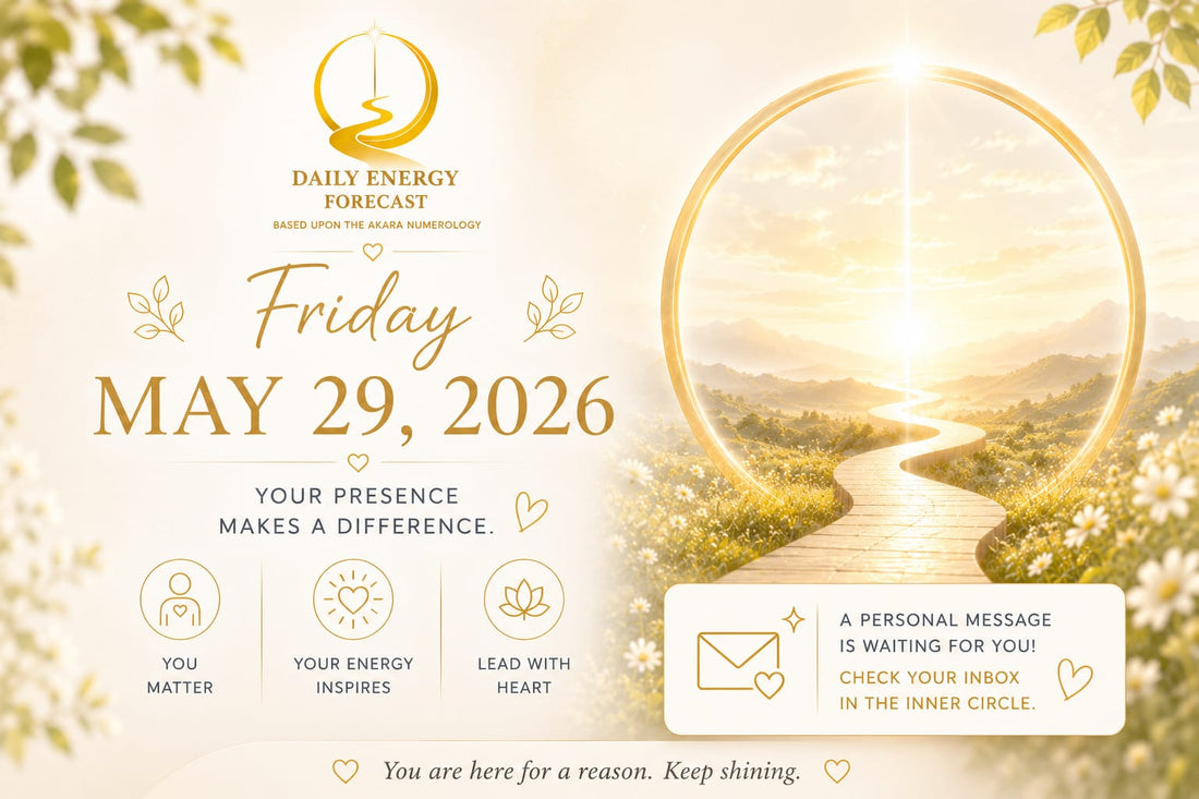 FRIDAY MAY 29 — YOU MATTER