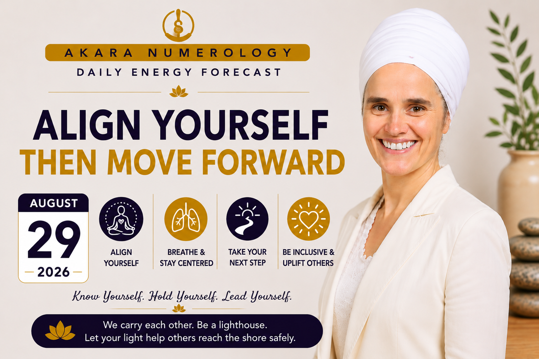 August 29 Akara Numerology Forecast | Align Yourself, Then Move Forward
