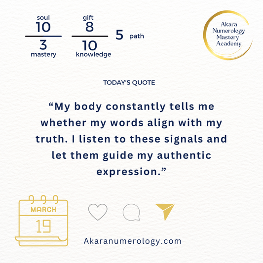Thursday, March 19, 2026: Trust Your Body’s Communication Wisdom