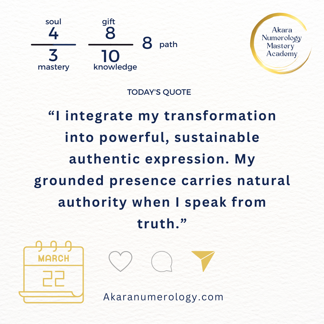 Sunday, March 22, 2026: Integrate with Powerful Presence