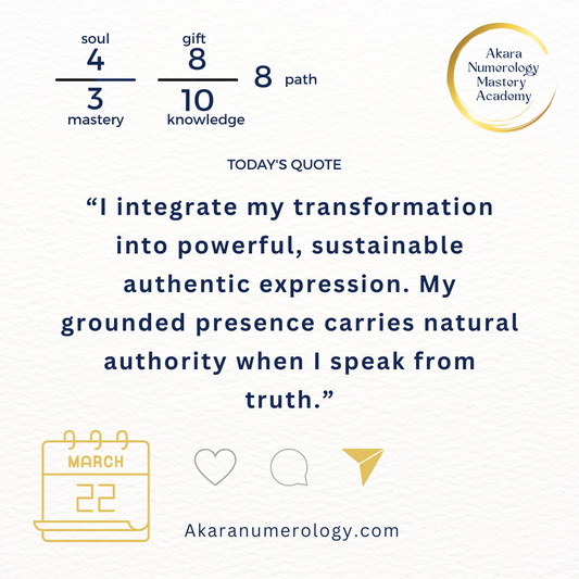 Sunday, March 22, 2026: Integrate with Powerful Presence