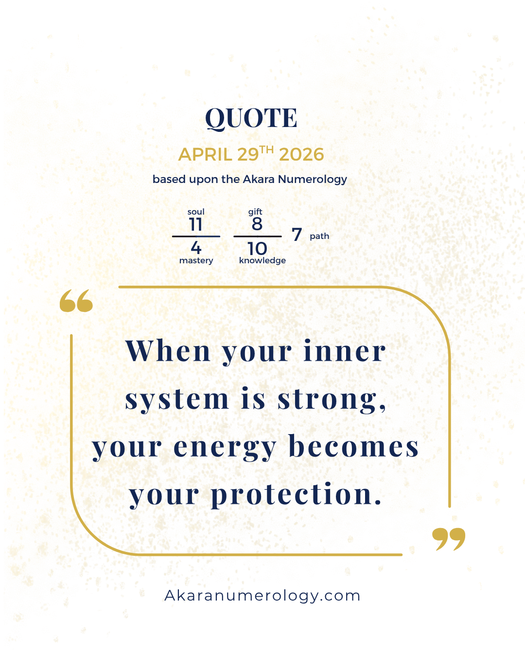 Wednesday April 29: Strengthen From Within