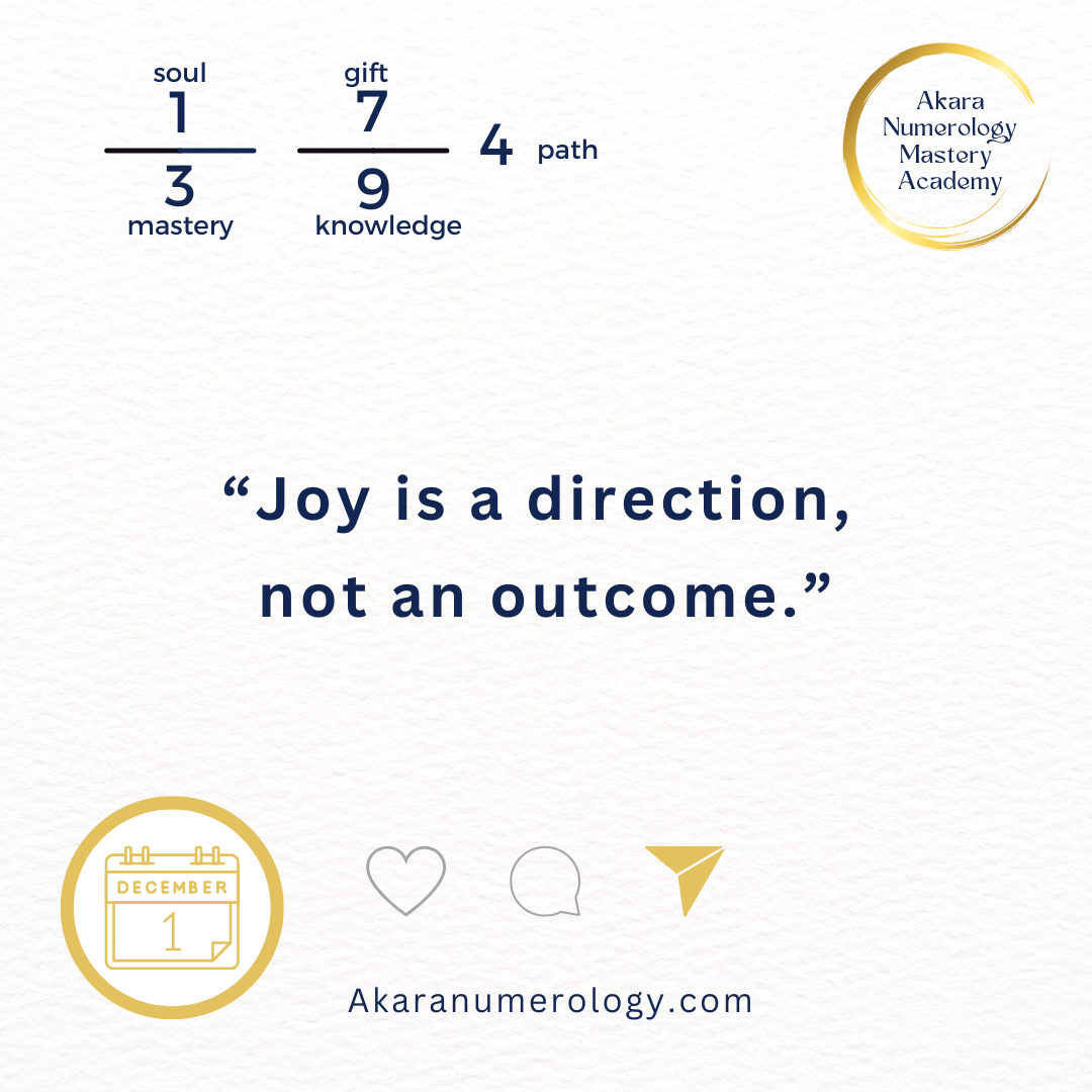 🌟 DECEMBER 1 — What Is Your Joy Calling You Toward Today?