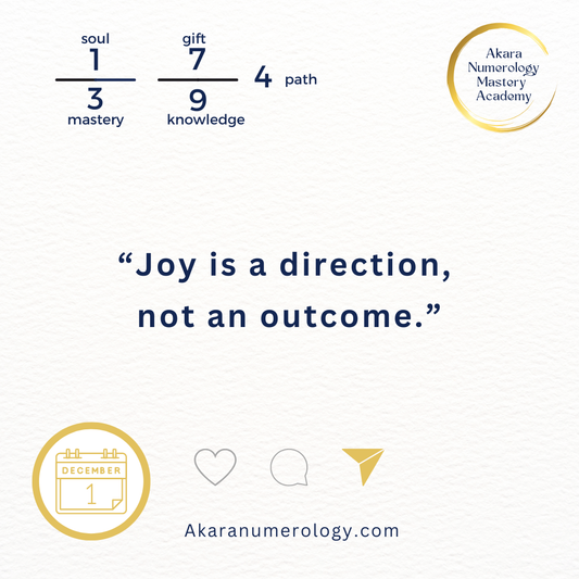 🌟 DECEMBER 1 — What Is Your Joy Calling You Toward Today?