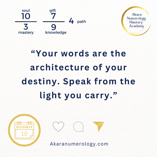 🌟 December 10 — Are You Listening to the Power in Your Own Words?