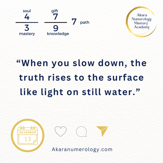 🌟 December 13 — What Happens When You Finally Pause?