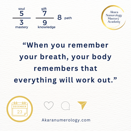 December 23 — What If the Body Holds the Answer?