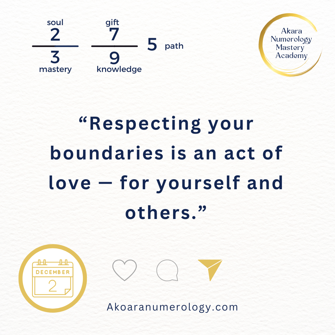 🌟 DECEMBER 2 — Where Do You Need a Loving Boundary Today?