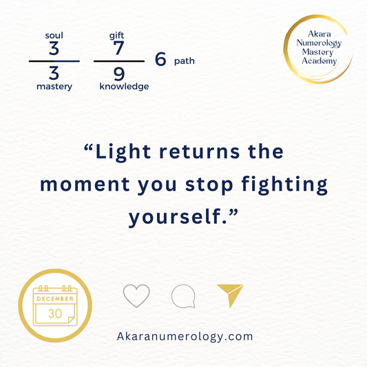 December 30 — Choosing Light When Emotions Run High