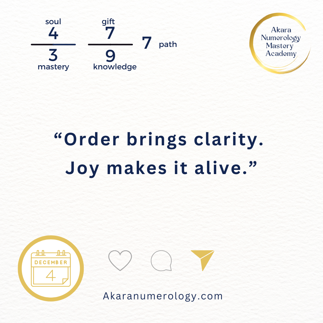 🌟 DECEMBER 4 — Where Can a Little Structure Bring You Peace Today?