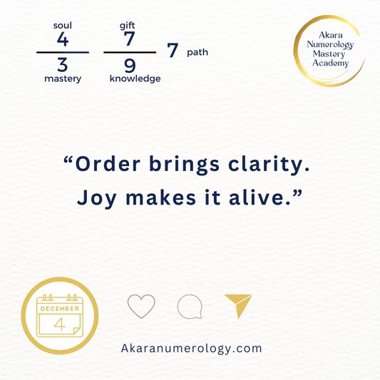 🌟 DECEMBER 4 — Where Can a Little Structure Bring You Peace Today?