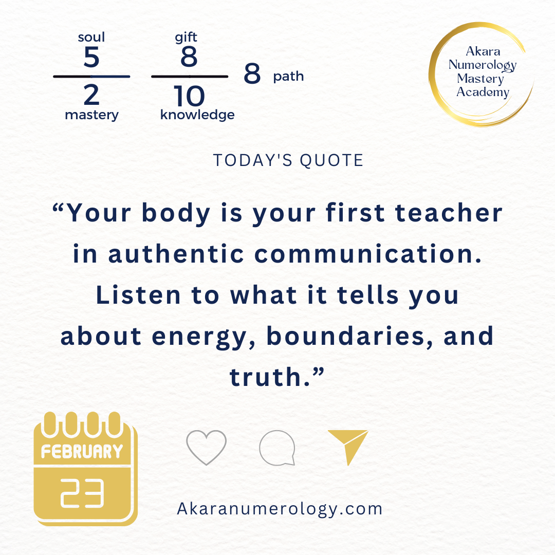 Monday, February 23, 2026: WE Speak Our Truth Through Our Bodies: How do WE balance our energy and communicate authentically together?