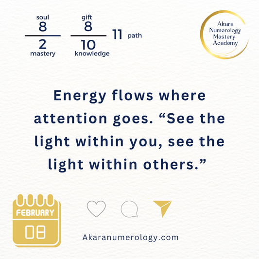 Sunday, February 8, 2026 Energy Forecast | Be the Lighthouse | Double 8 + Number 11 Day