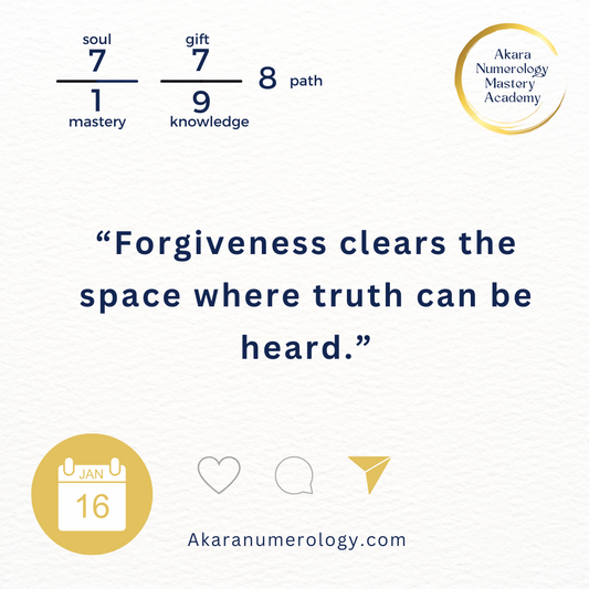 January 16 · What If Forgiveness Is the Key to Clarity Today?