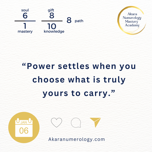 January 6 — Where Does Your Energy Truly Belong Today?