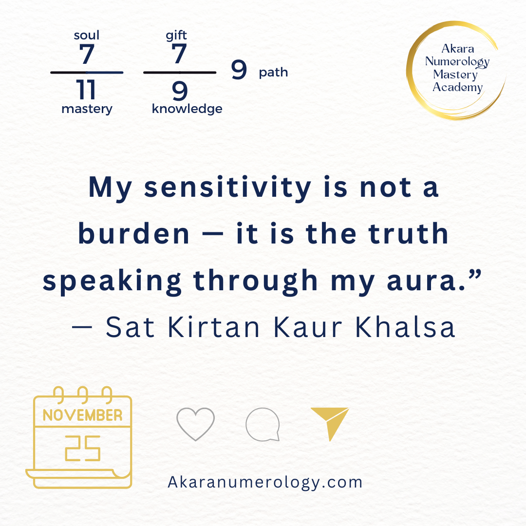 🌟 November 25 — Sensitivity Is Your Superpower