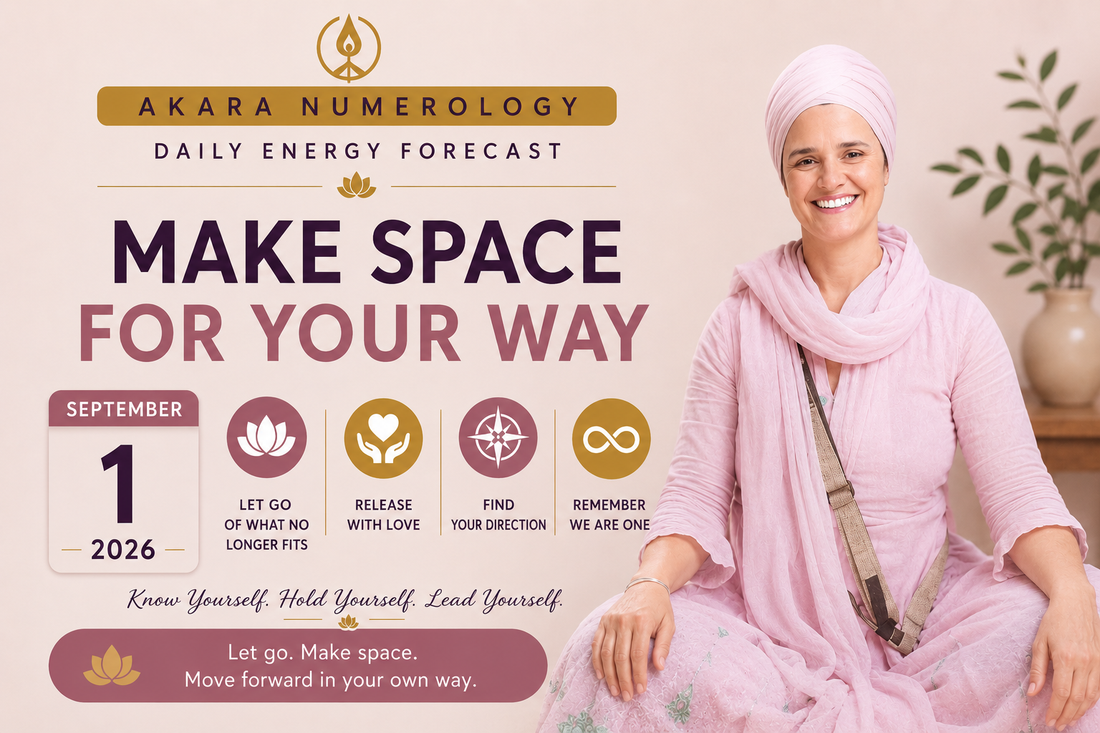Akara Numerology Daily Forecast September 1, 2026 | Make Space for Your Way