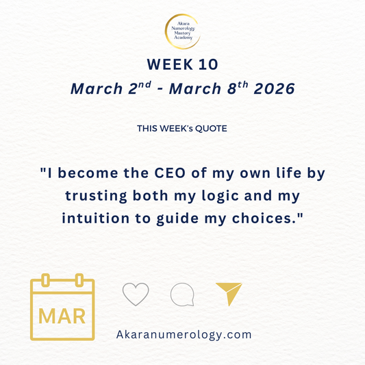 Week 10 numerology energy March 2026 boundaries and universal wisdom