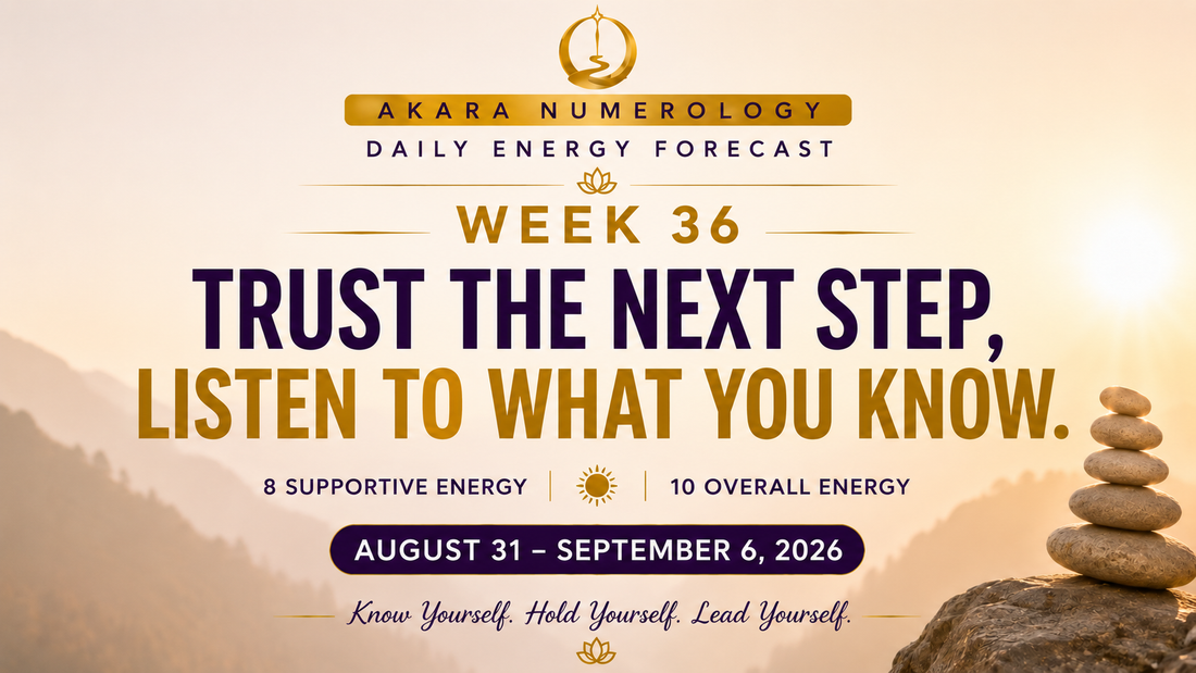 Akara Numerology Week 36 Forecast: Trust the Next Step