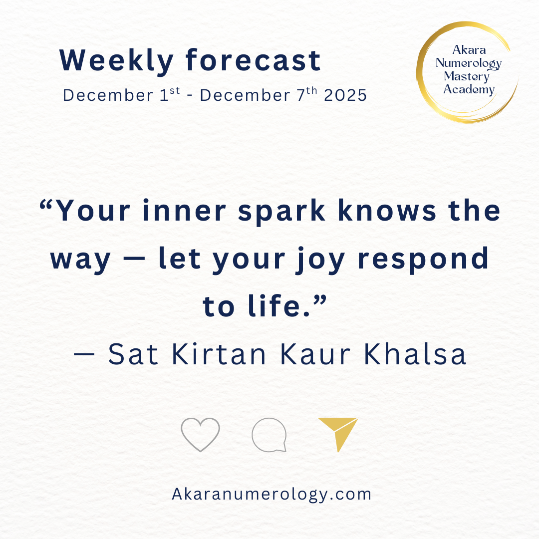 ✨ WEEK 49 · December 1–7, 2025: Follow the Spark — Create From Your Truth