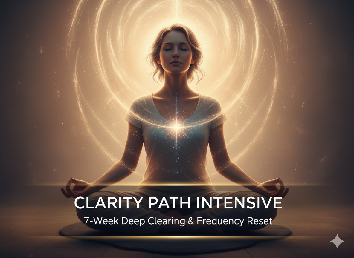 ✨ Clarity Path Intensive — 7-Week Deep Clearing & Frequency Reset