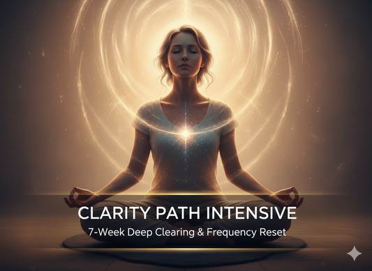 ✨ Clarity Path Intensive — 7-Week Deep Clearing & Frequency Reset